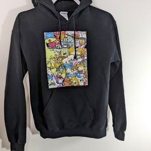 90's Cartoons Graphic Sweatshirt Hoodie Small Unisex